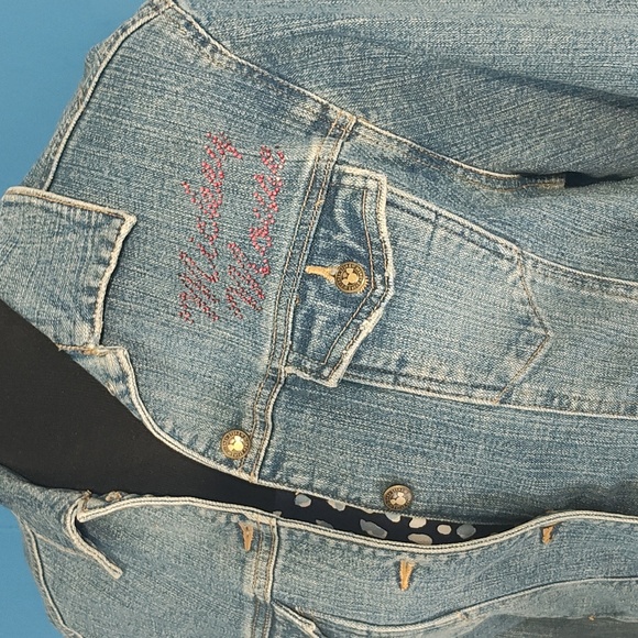 Denim Jacket with Mickey Mouse Design - Picture 2 of 8